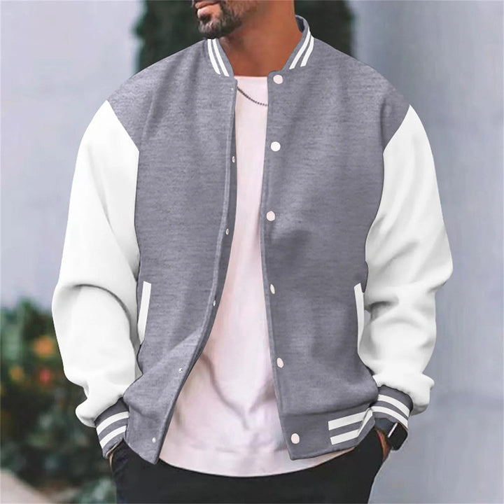Stijlvol Hoymans heren baseballjack in bomberstijl. Moderne mode voor een sportieve en casual look.