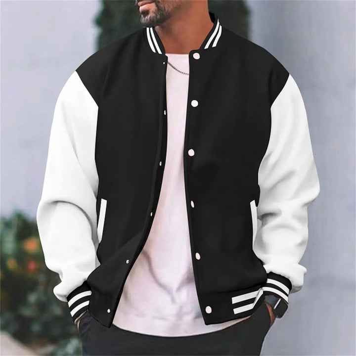 Modieus Hoymans heren bomberjack. Casual sportieve jas, ideaal als comfortabel baseballjack voor de herfst.