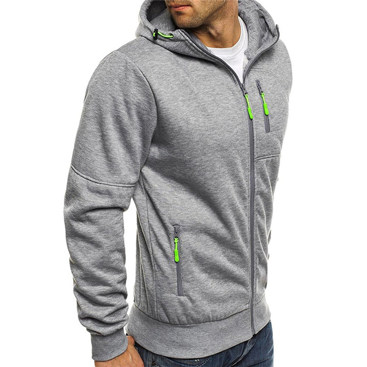 Herenvest van fleece met capuchon, een modieuze en warme keuze voor casual en sportieve outfits.
