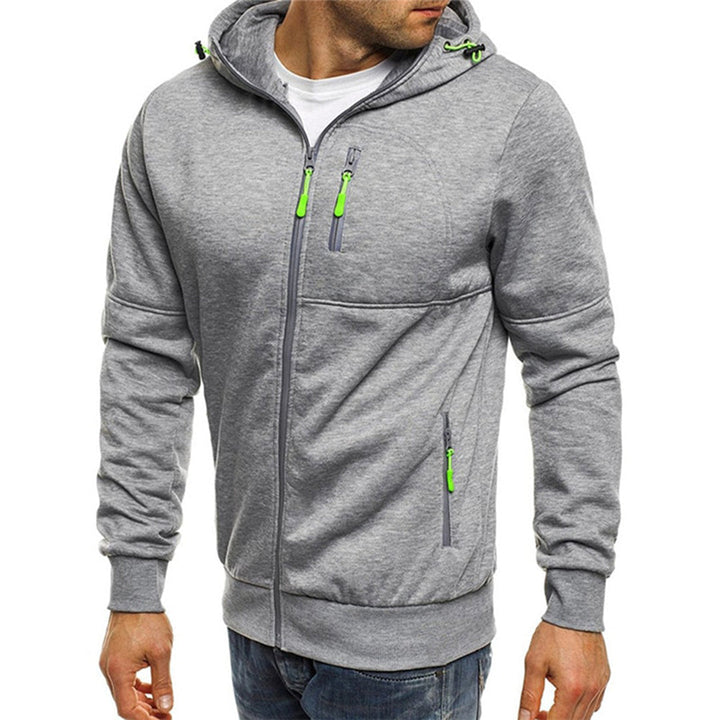 Warm fleece vest voor heren, met capuchon en ritssluiting, perfect voor koude dagen.