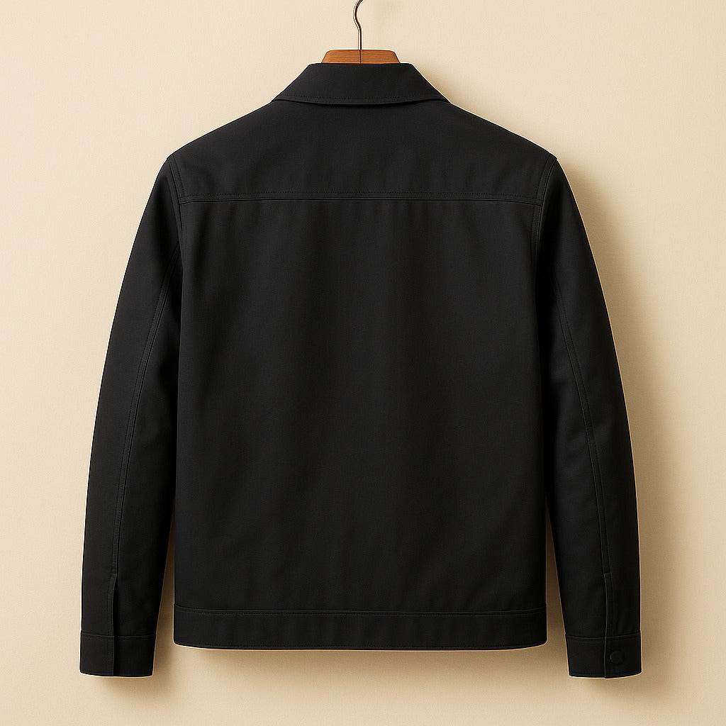 Veelzijdige heren jas met volledige rits; biedt stijlvol comfort voor zowel casual als smart casual gelegenheden.