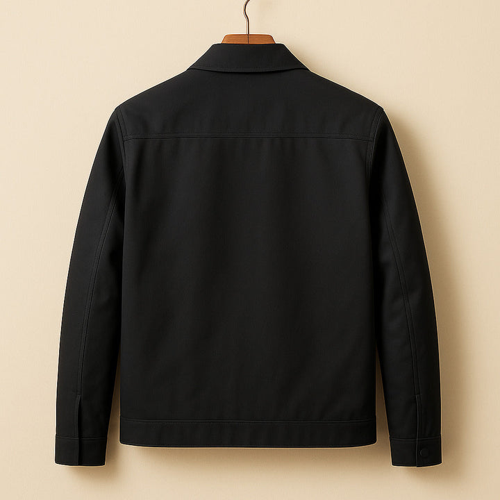Veelzijdige heren jas met volledige rits; biedt stijlvol comfort voor zowel casual als smart casual gelegenheden.