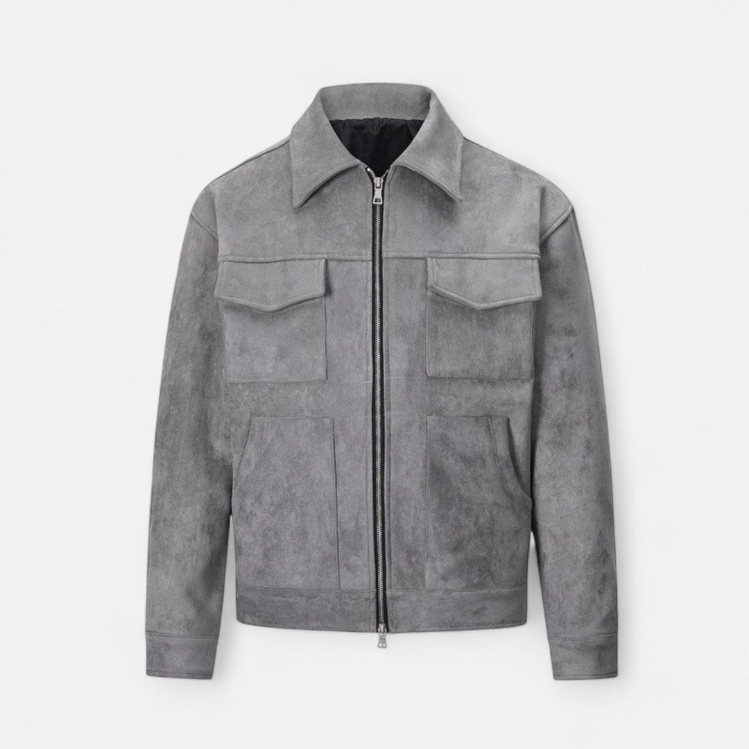 Heren lichtgewicht utility jas, ideaal voor lente/herfst, in casual streetwear stijl.