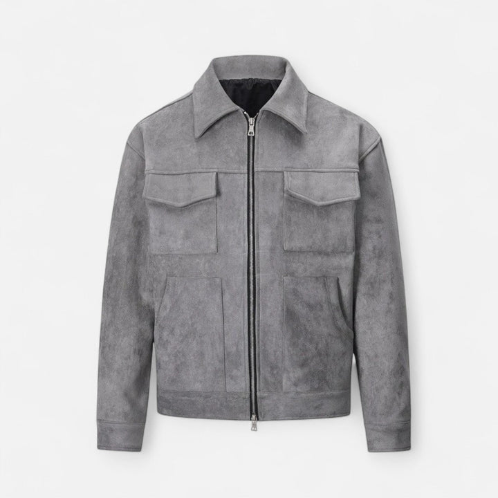 Heren lichtgewicht utility jas, ideaal voor lente/herfst, in casual streetwear stijl.