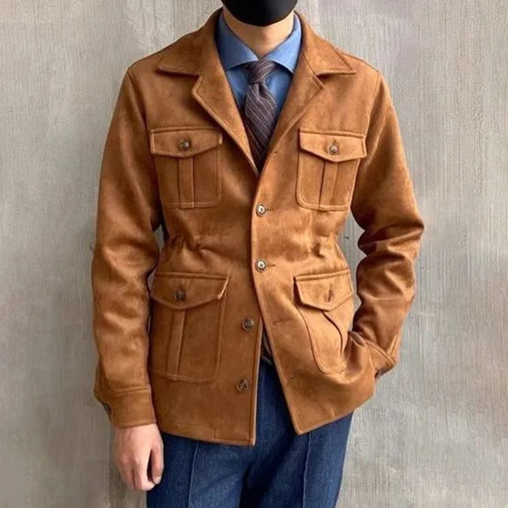 Stijlvolle smartcasual herenjas, tijdloos ontwerp met knoopsluiting. Perfecte bovenkleding voor herfstmode.