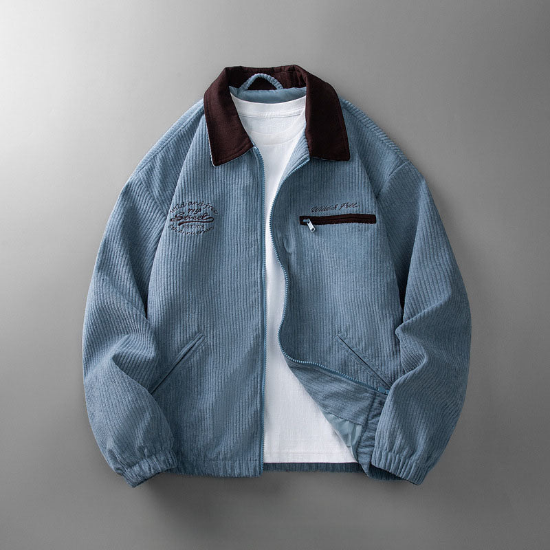 Comfortabele herfstjas voor heren, de Harrington met opstaande kraag, een must-have.