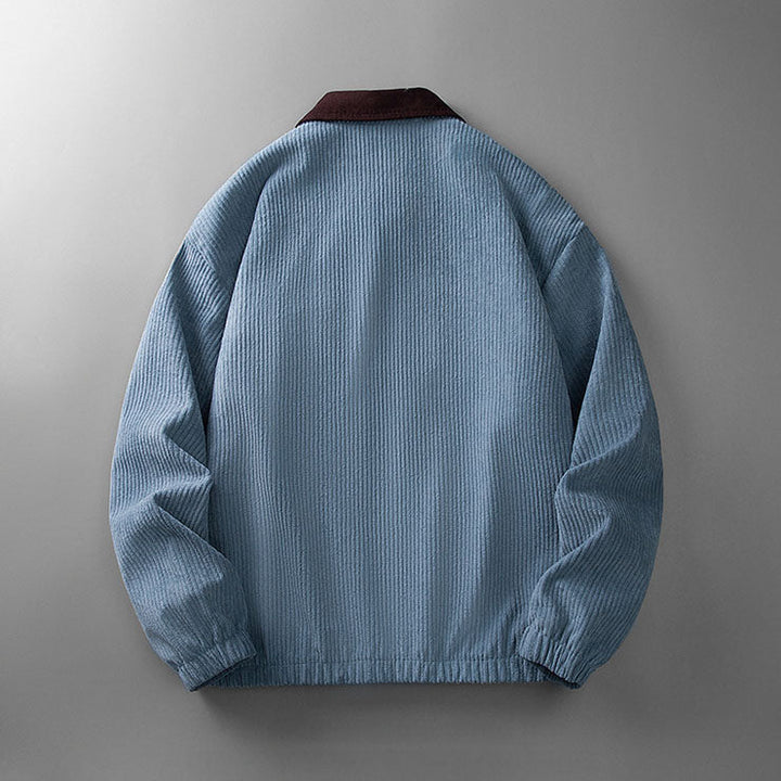 Premium heren Harrington jas in klassieke stijl, met opstaande kraag en stevige ritssluiting.