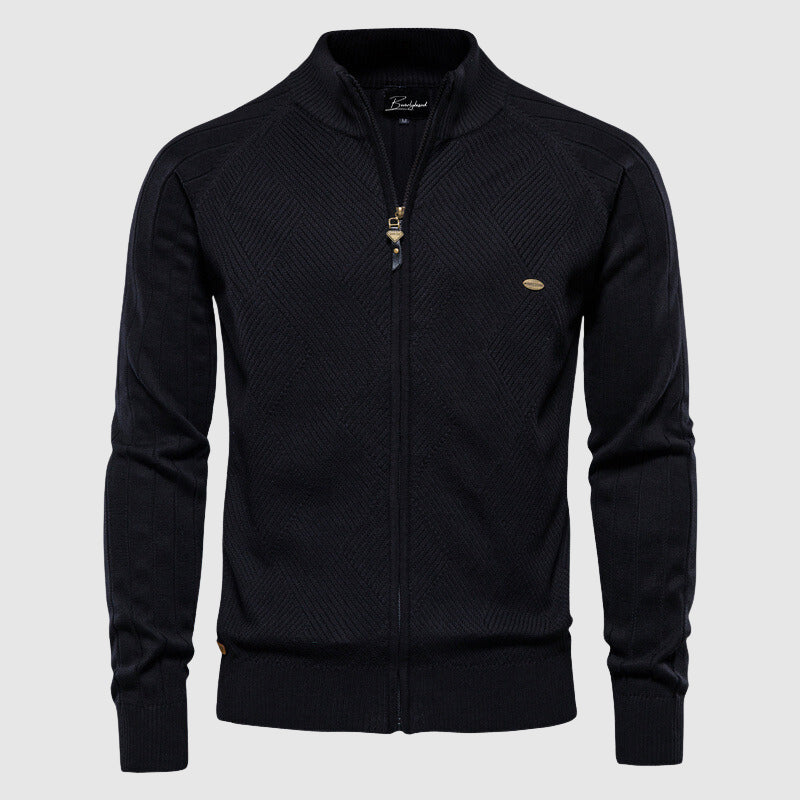 Zacht katoenen Hugo heren vest met rits, biedt optimaal comfort voor dagelijks gebruik in elk seizoen. Duurzaam.