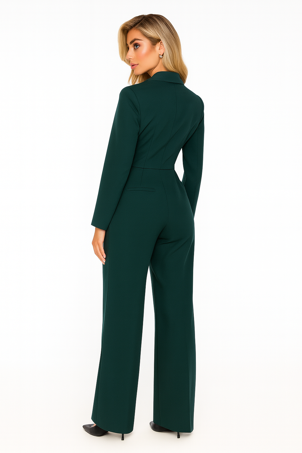 Veelzijdige dames blazer jumpsuit, tijdloos item voor elke damemode garderobe, van casual tot formeel.