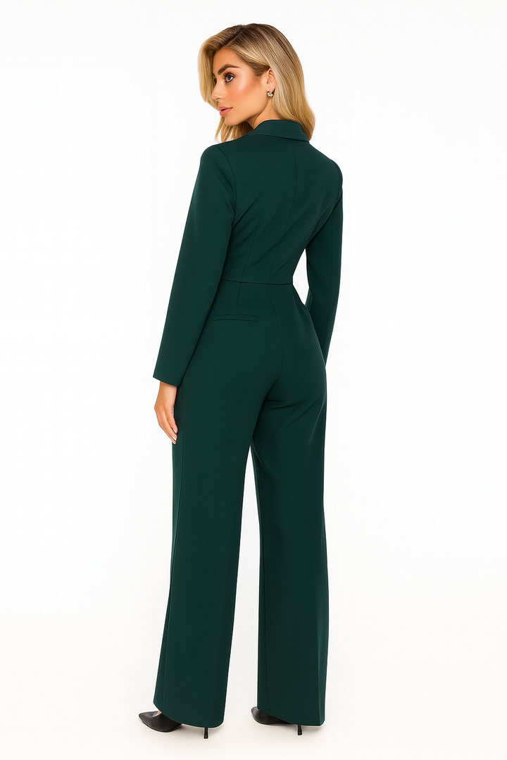 Veelzijdige dames blazer jumpsuit, tijdloos item voor elke damemode garderobe, van casual tot formeel.