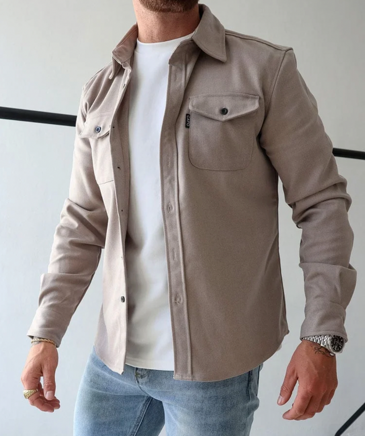 Hoymans heren shirtjacket: dé comfortabele en stijlvolle keuze voor herfst & winter. Veelzijdige overshirt jas.
