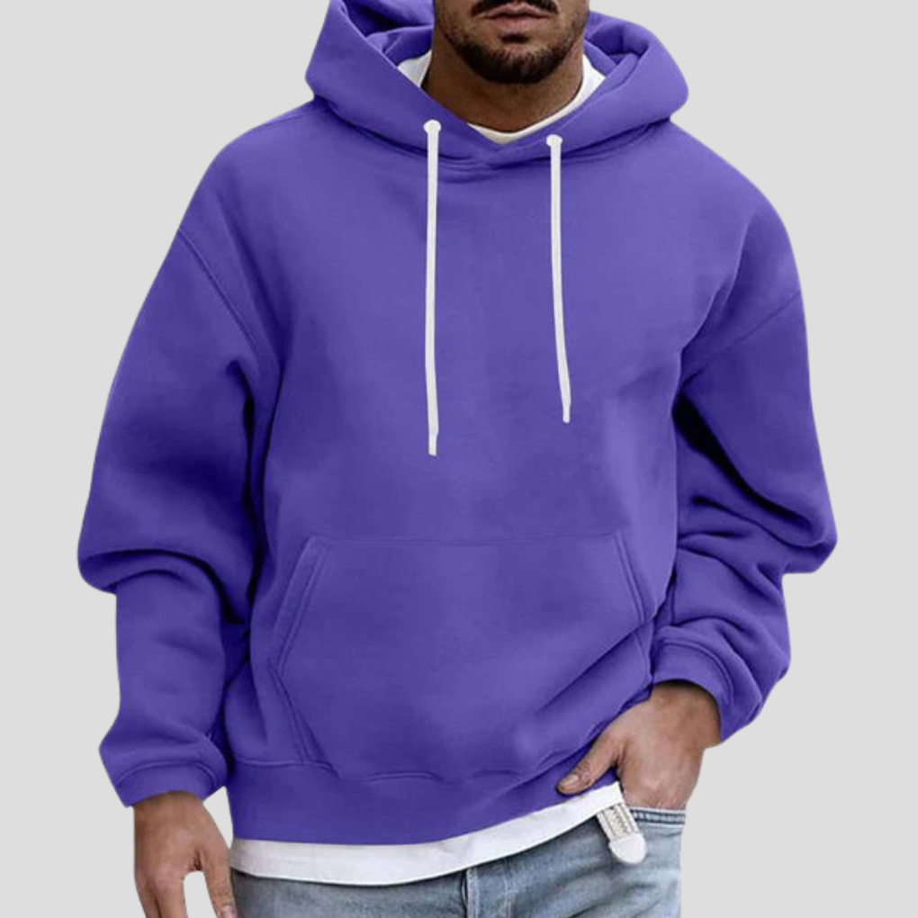 Klassieke Owen heren hoodie, pullover, comfortabel, losse pasvorm, essentieel voor herenkleding.
