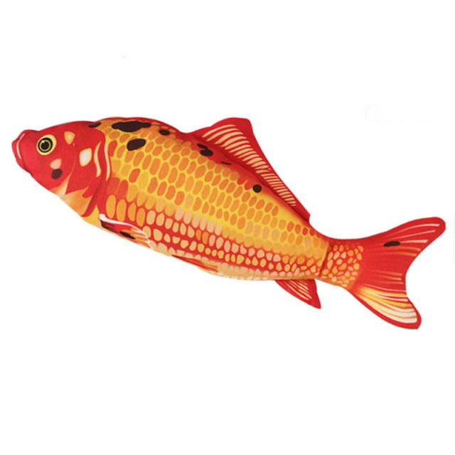 Bewegend hondenspeelgoed FlippyFish, ideaal voor interactieve afleiding en urenlang speelplezier voor uw hond.