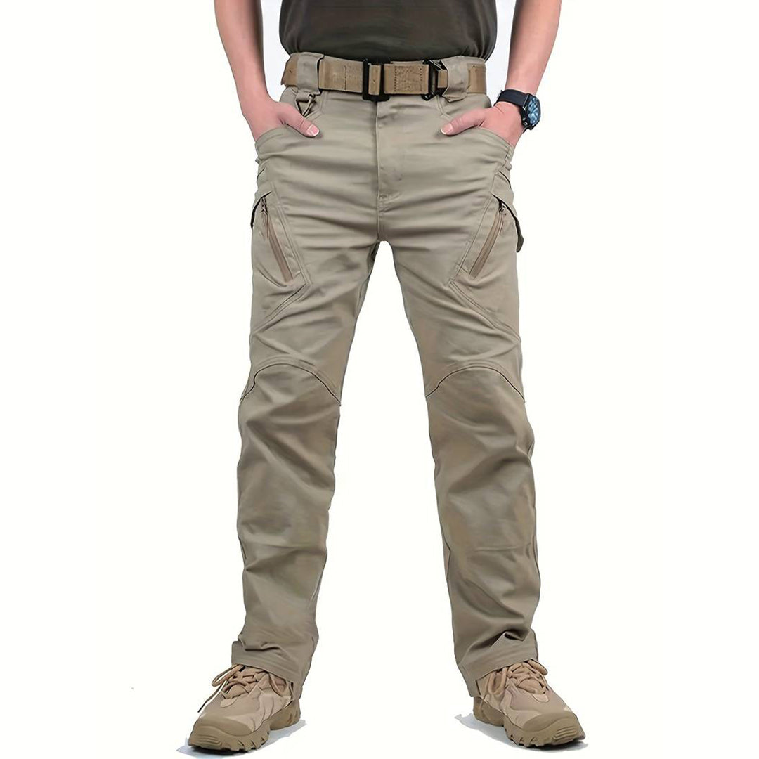 Comfortabele en robuuste Hoymans herencargobroek met stretch; perfect als werkbroek of outdoorbroek.