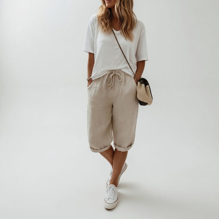 Stijlvolle dames zomerbermuda, perfect voor vrijetijdskleding. Comfortabele zomershorts voor damesmode.