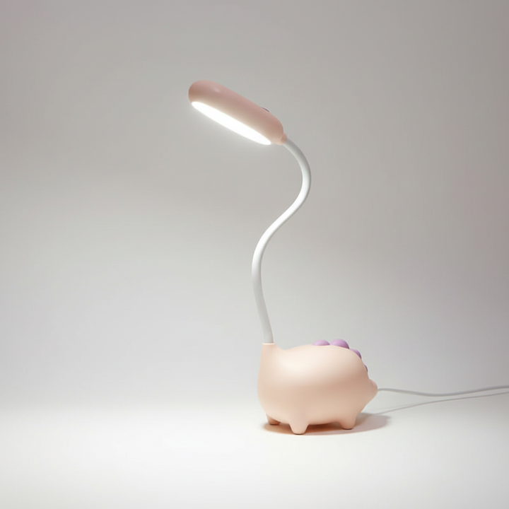 Draadloze LED tafellamp dinosaurus. Perfect als oogvriendelijk nachtlampje of leeslamp voor de kinderkamer.