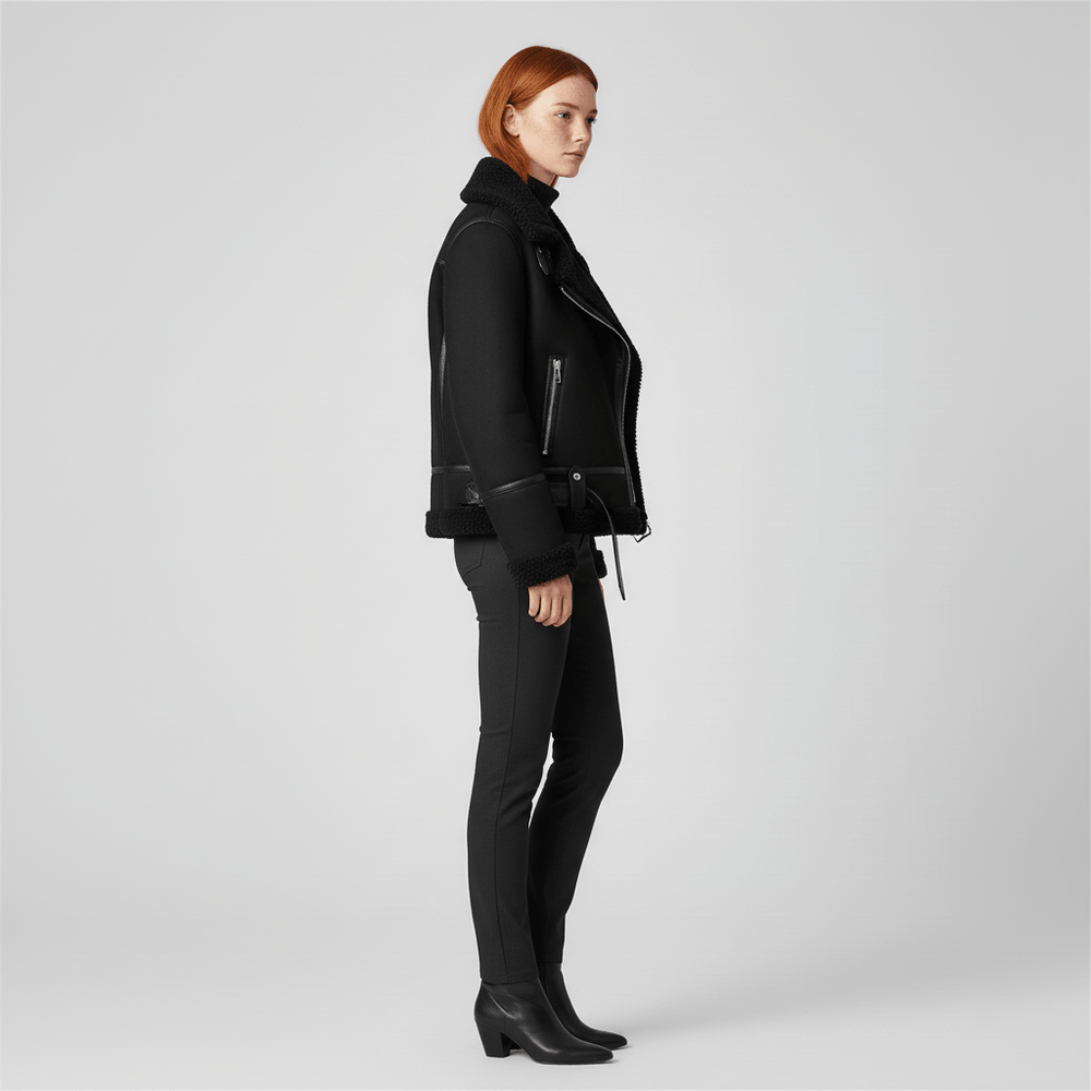 Elegante dames winterjas 'Amy' voor comfort en stijl, met warme voering en klassiek design.