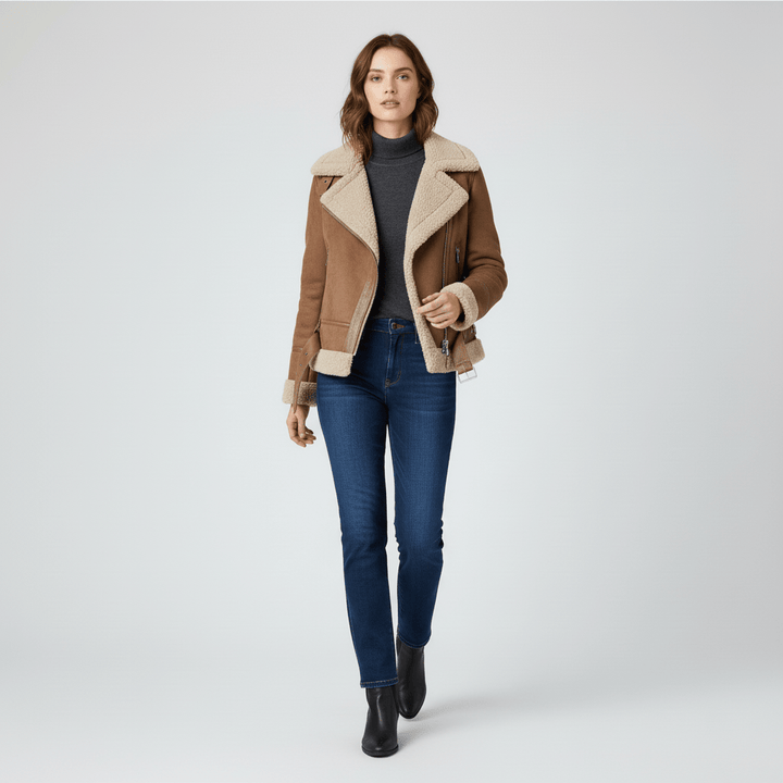 Veelzijdige klassieke damesjas 'Amy', ideaal als warme bovenkleding voor een elegante winterlook.