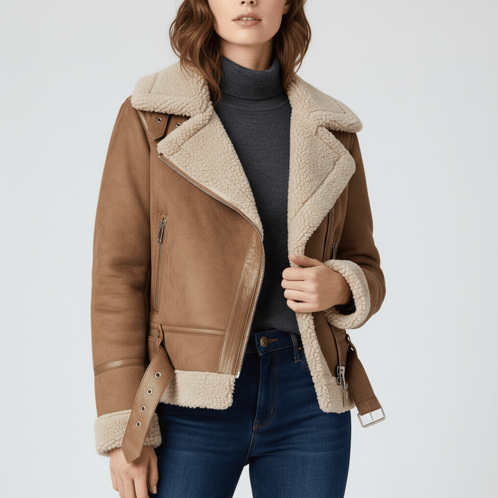 Stijlvolle damesjas 'Amy', een klassieke warme winterjas met een tijdloos ontwerp en hoog comfort.