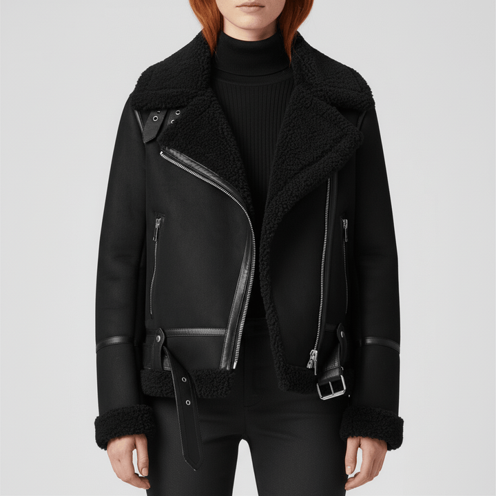 Comfortabele klassieke damesjas 'Amy', een warme winterjas die elegantie en functionaliteit biedt.