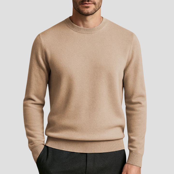 Stijlvolle Marcus herentrui met ronde hals, perfecte pasvorm en comfort voor de moderne man.