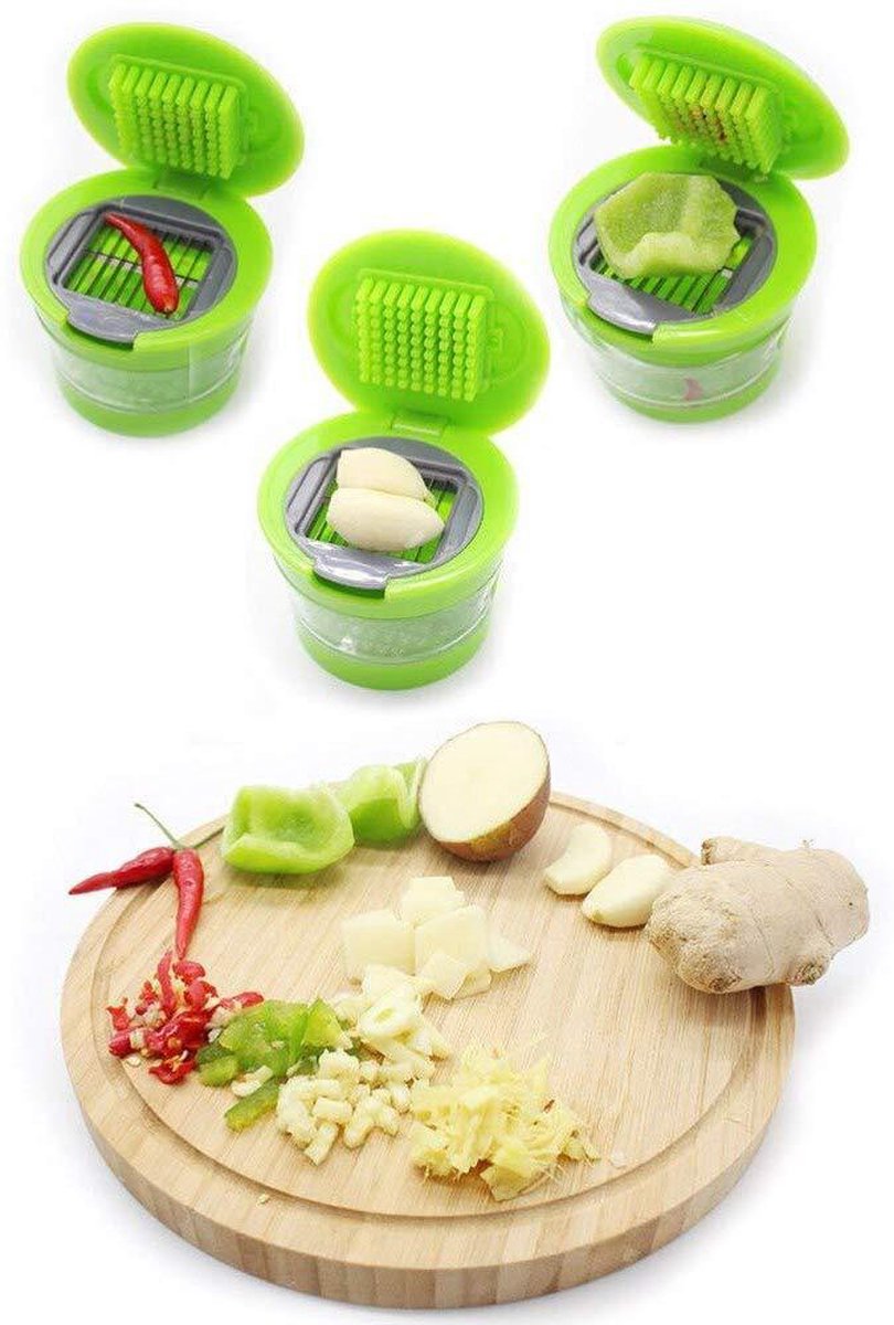 Gebruiksvriendelijke groentepers en knoflookpers. Comfortabel kookgerei voor het bereiden van heerlijke maaltijden.