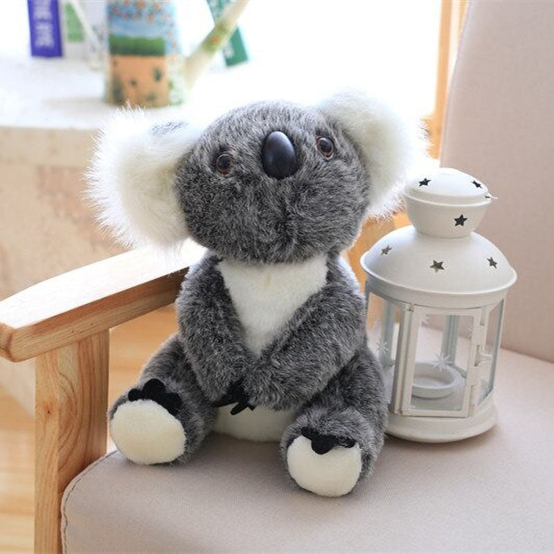 Koala knuffel van 28 cm, zacht en veilig pluche speelgoed voor uren speelplezier.