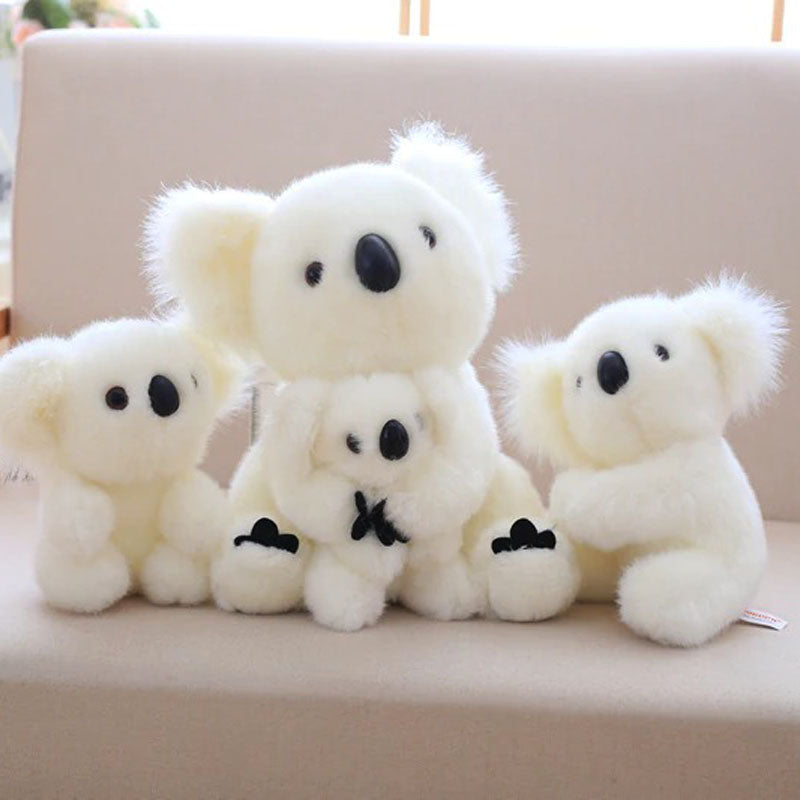Realistisch ogende 28 cm pluche koala, stimuleert dierenbewustzijn bij kinderen.