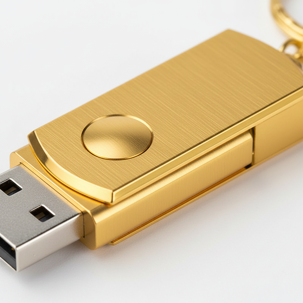 Draagbare 2TB USB stick; snelle dataoverdracht en ruime opslagcapaciteit in een klein formaat.