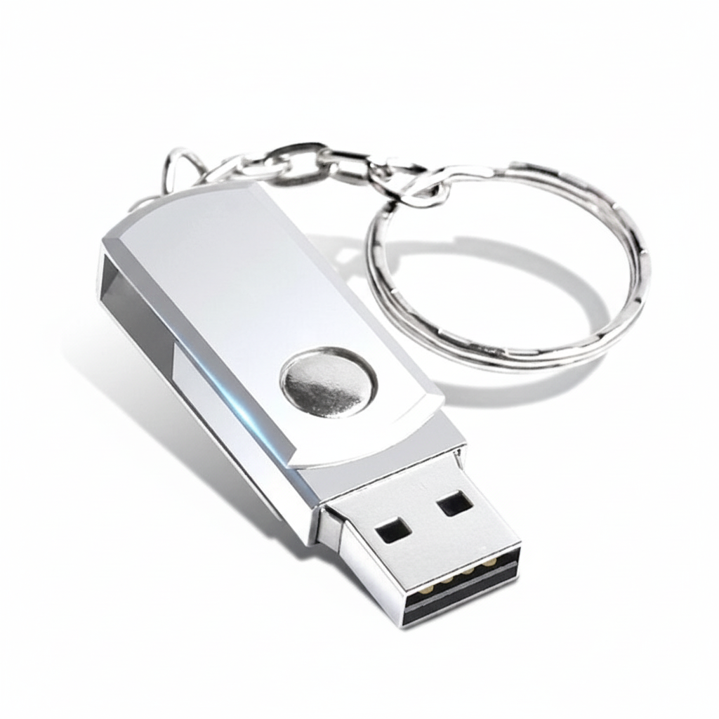 Robuuste 2TB USB stick van aluminium; veilige en duurzame opslag voor belangrijke bestanden.
