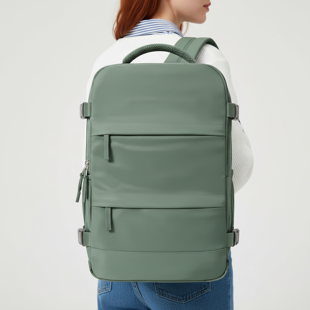 Unisex rugzak voor dagelijks gebruik, compact en georganiseerd. Perfect voor werk, studie en korte trips.