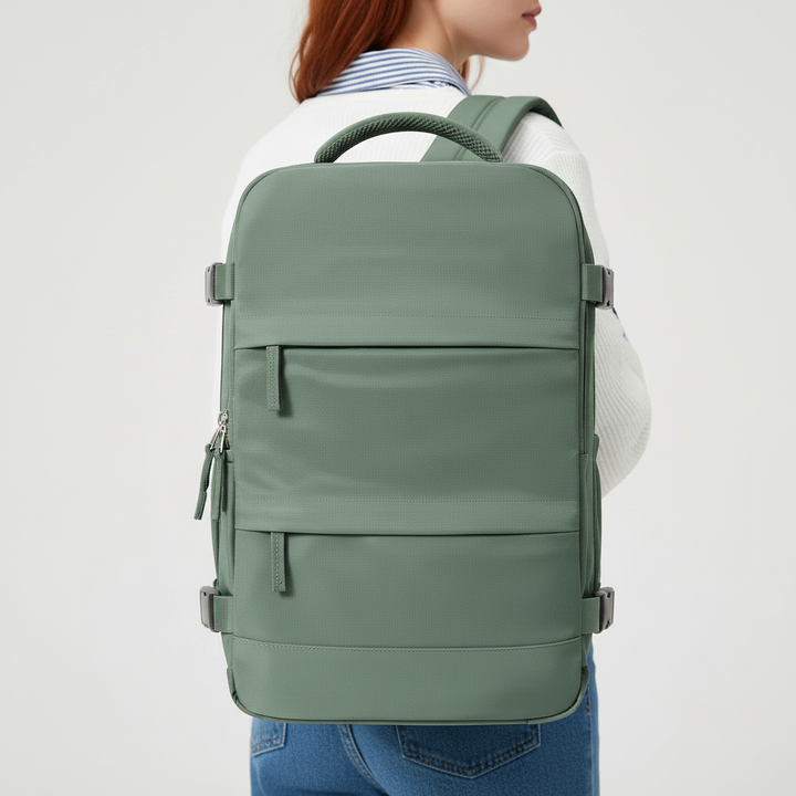 Unisex rugzak voor dagelijks gebruik, compact en georganiseerd. Perfect voor werk, studie en korte trips.