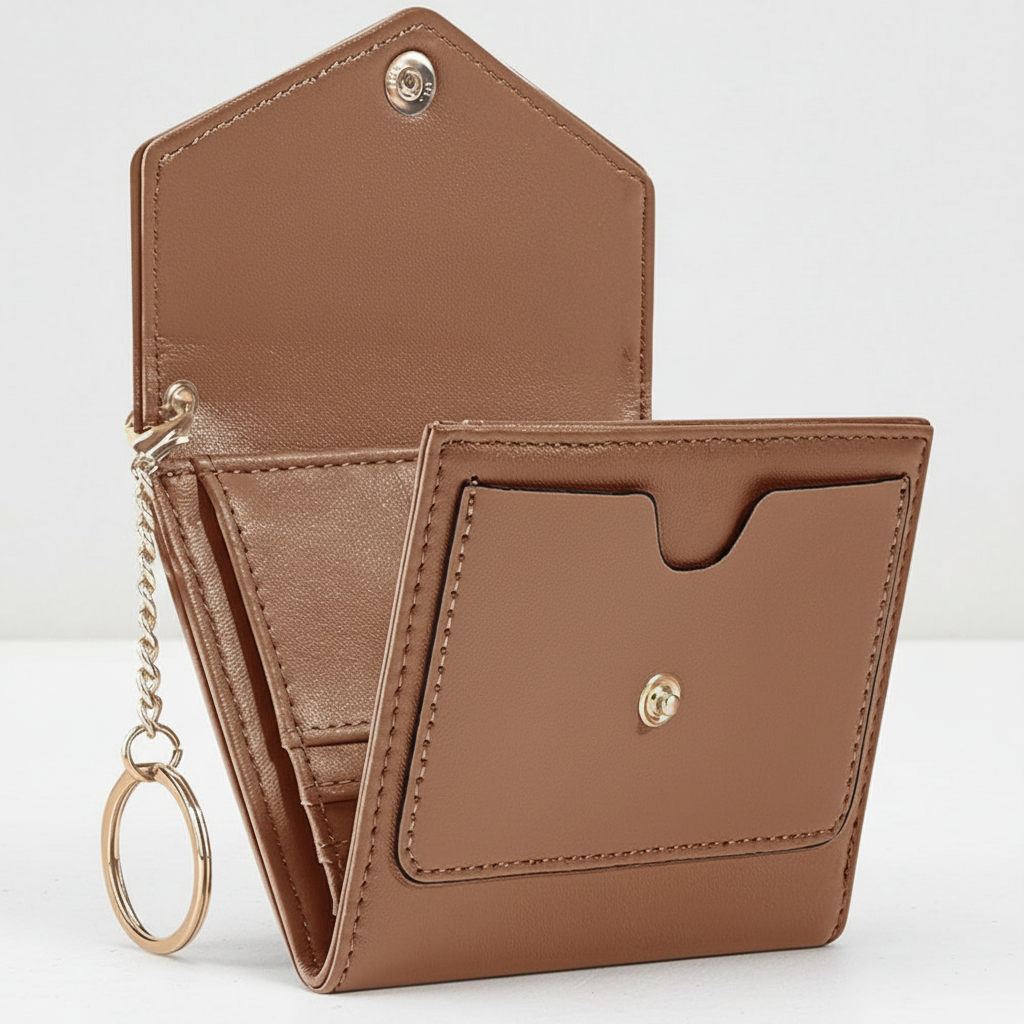 Perfect cadeau voor vrouwen: stijlvolle compacte damesportemonnee van leer met RFID-beveiliging.