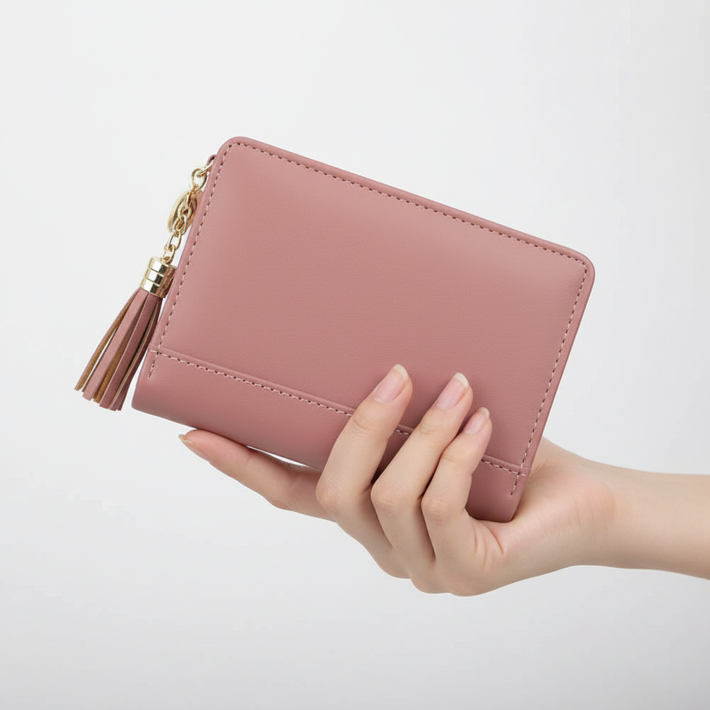 WalletFolio compacte dames portemonnee in PU-leer, een must-have voor georganiseerde vrouwen.