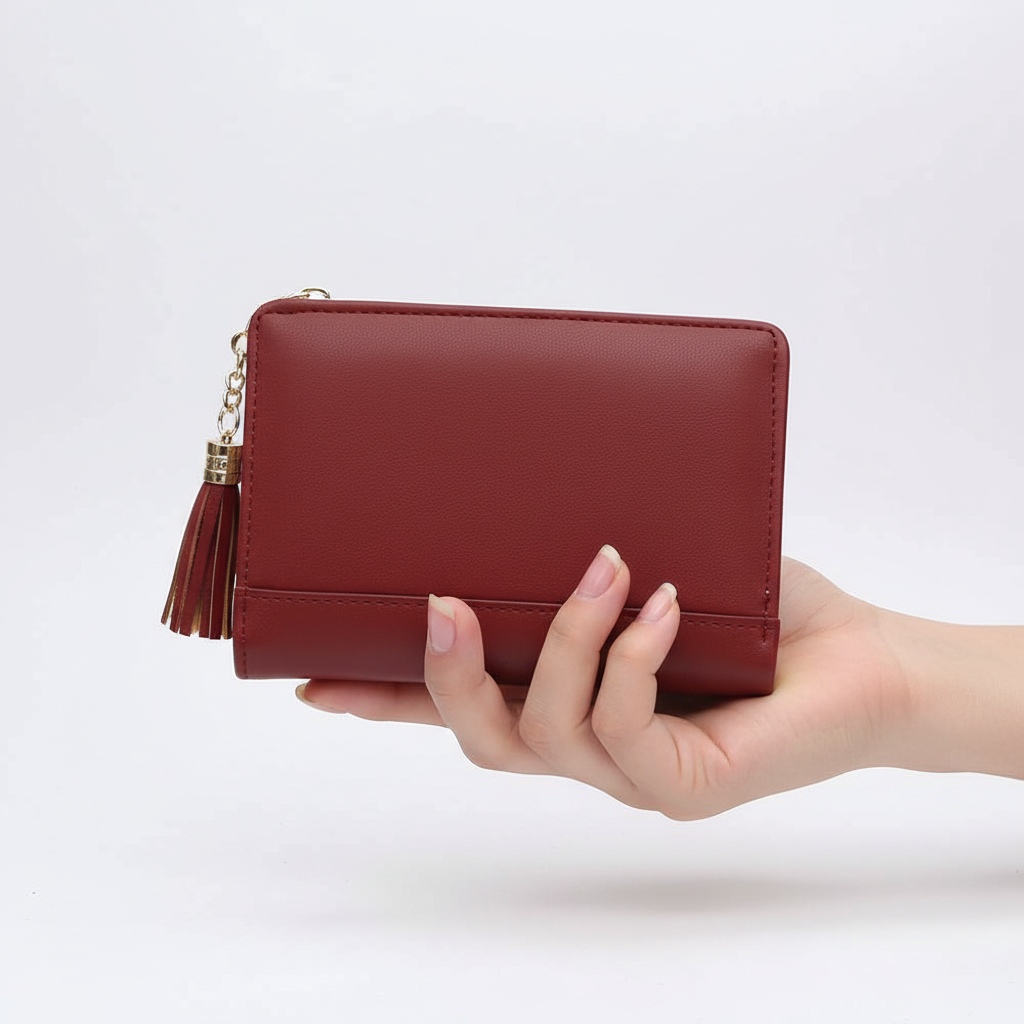Compacte PU-leren dames portemonnee, WalletFolio, het perfecte accessoire en cadeau.