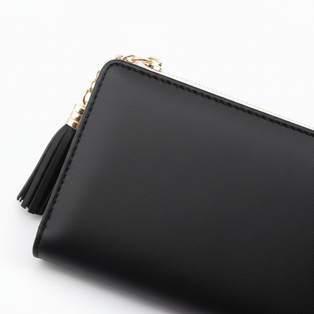 Vrouwen mode: compacte dames portemonnee in premium PU-leer, perfect voor organisatie.