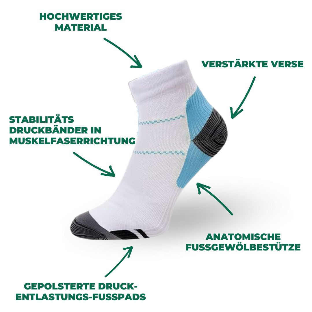 Comfortabele unisex compressiesokken SlimSupport PRO 2.0, ideaal voor sport, reizen en dagelijkse ondersteuning.