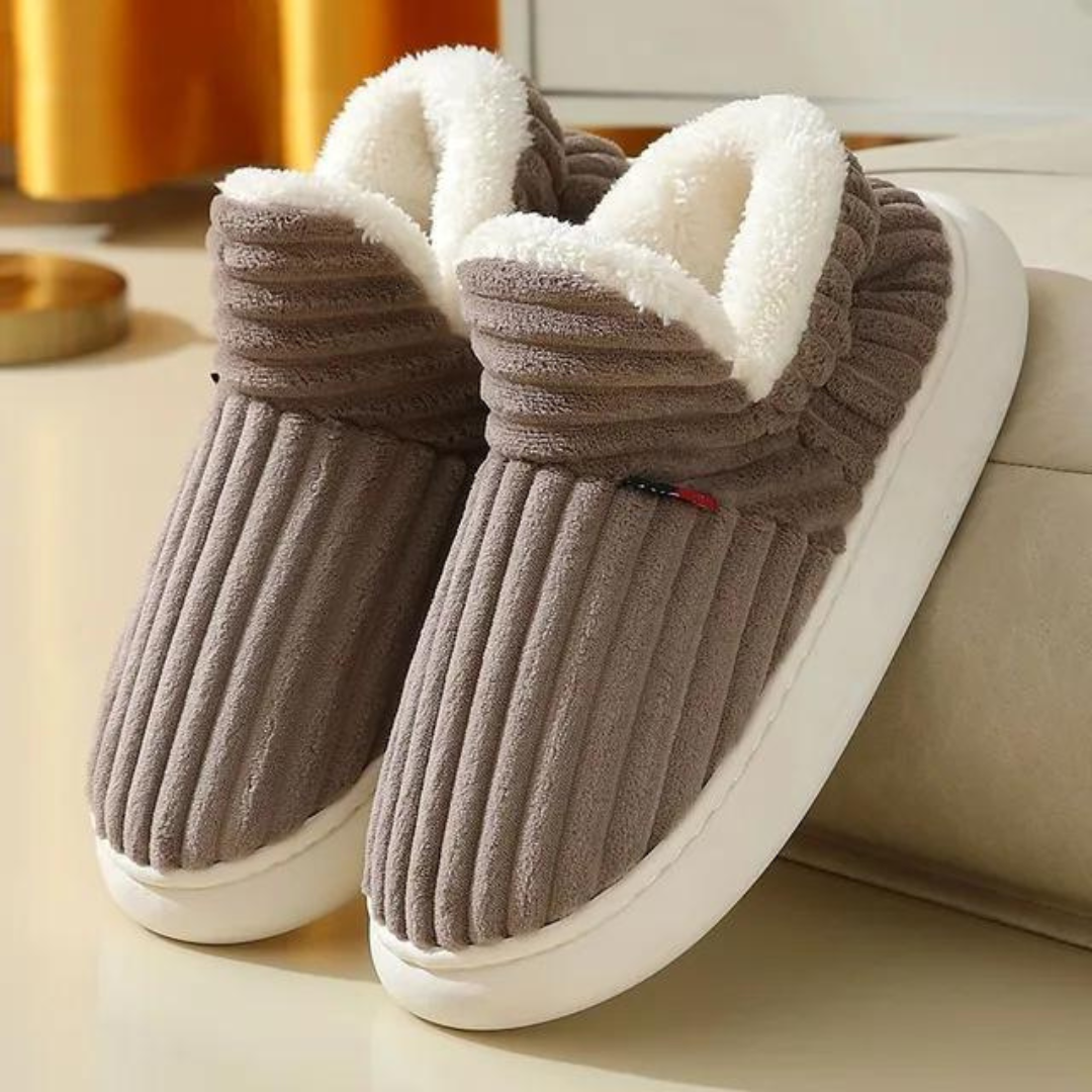 Dames winterpantoffels, warme en zachte huisschoenen met antislipzool, ultiem comfort voor thuis.
