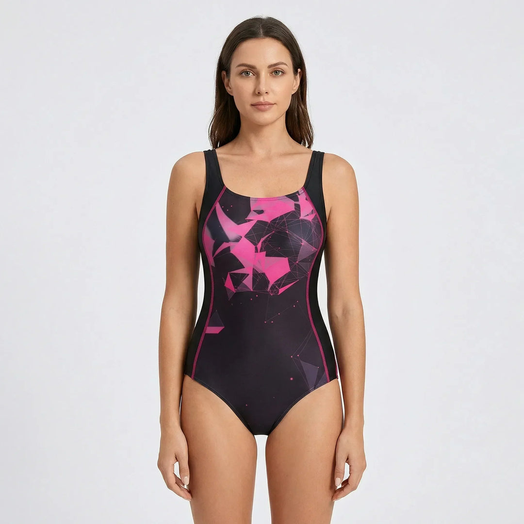 Zacht corrigerend dames badpak, comfortabele zwemkleding voor een perfecte pasvorm.