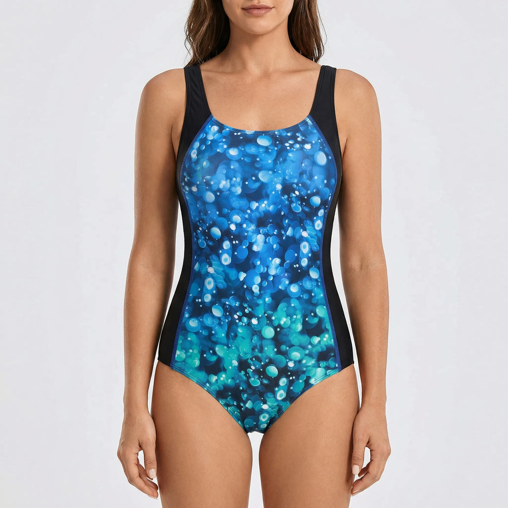 Comfortabel eendelig dames badpak Estelle; ideaal voor zwembad en strand, flatterend design.