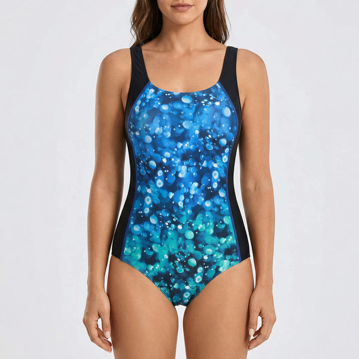 Comfortabel eendelig dames badpak Estelle; ideaal voor zwembad en strand, flatterend design.