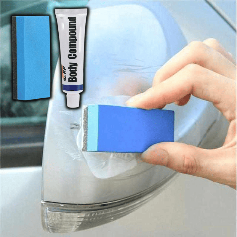 Flesje Auto Krasverwijderaar voor snel lakherstel, essentieel voor doe-het-zelf auto onderhoud en autoverzorging.