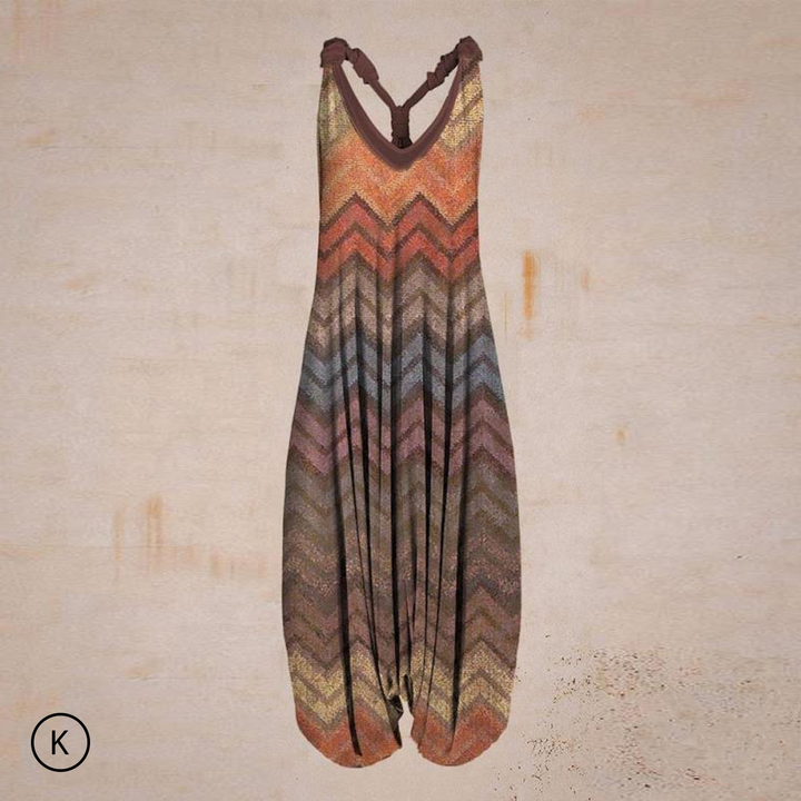 Chique losvallende Lina damesjumpsuit; comfortabel, casual en elegant voor de lente en zomer.