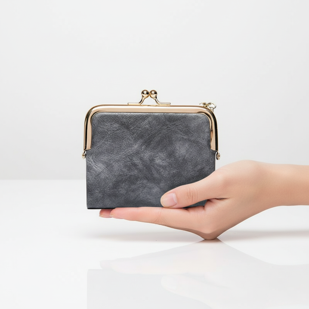 Stijlvolle compacte PU-leren pasjesportemonnee, ideaal voor dagelijks gebruik.