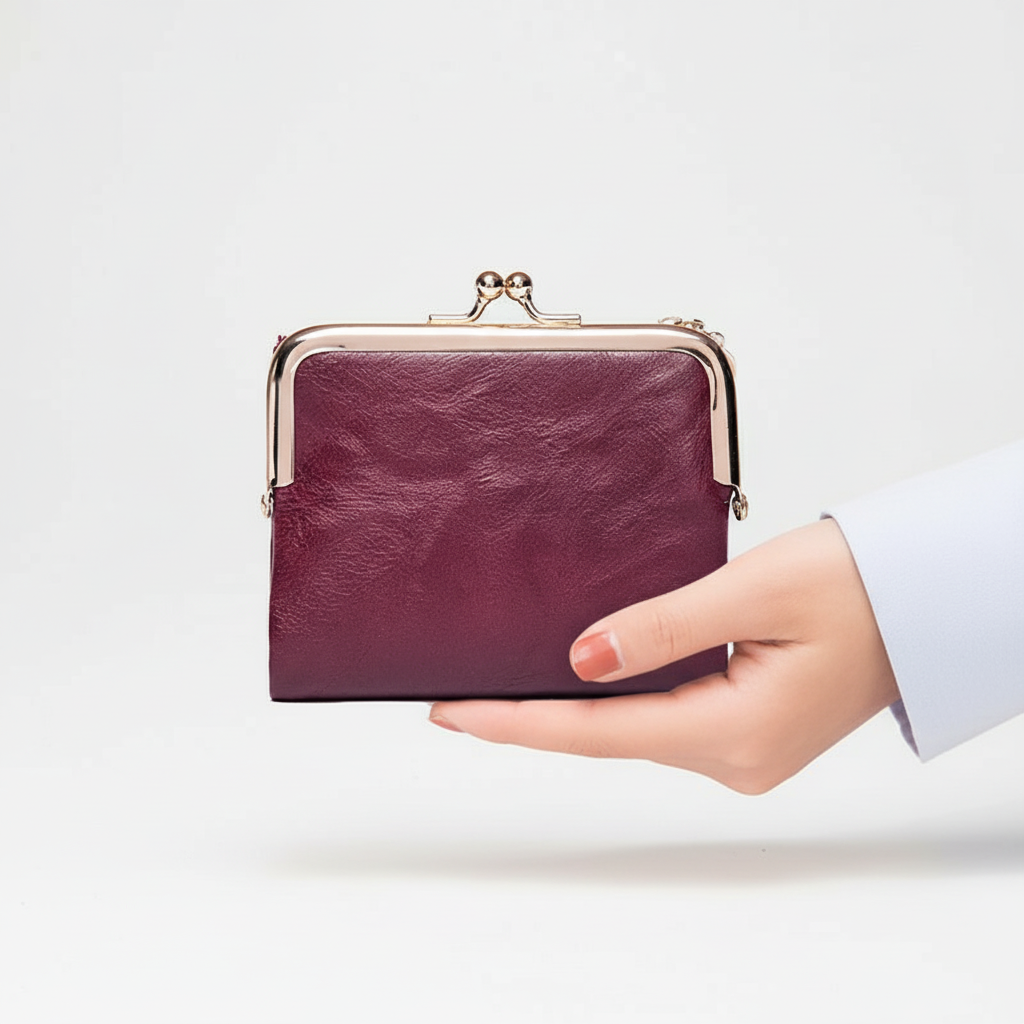 Trendy compacte PU-leren portemonnee, perfect als pasjeshouder, voor hem en haar.