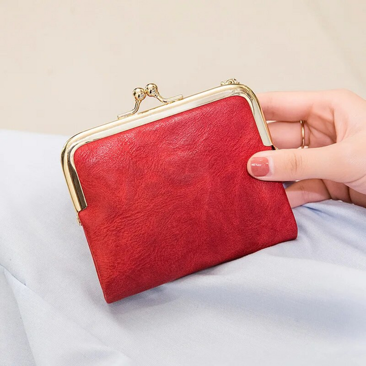 Slanke PU-leren portemonnee, compact design, perfect accessoire voor pasjes & muntgeld.