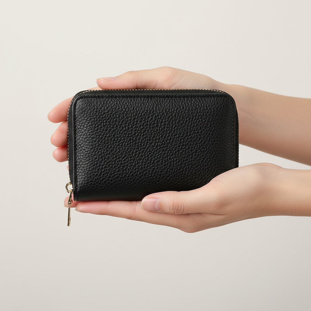 Praktische en stijlvolle dames portemonnee, perfect cadeau. Compact accessoire met veilige sluiting.