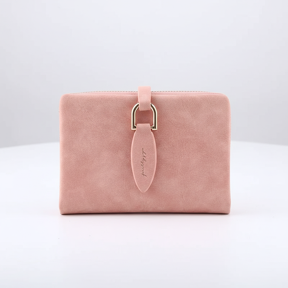Stijlvolle vintage dames portemonnee van kunstleer, klein formaat en perfect als mode-accessoire.