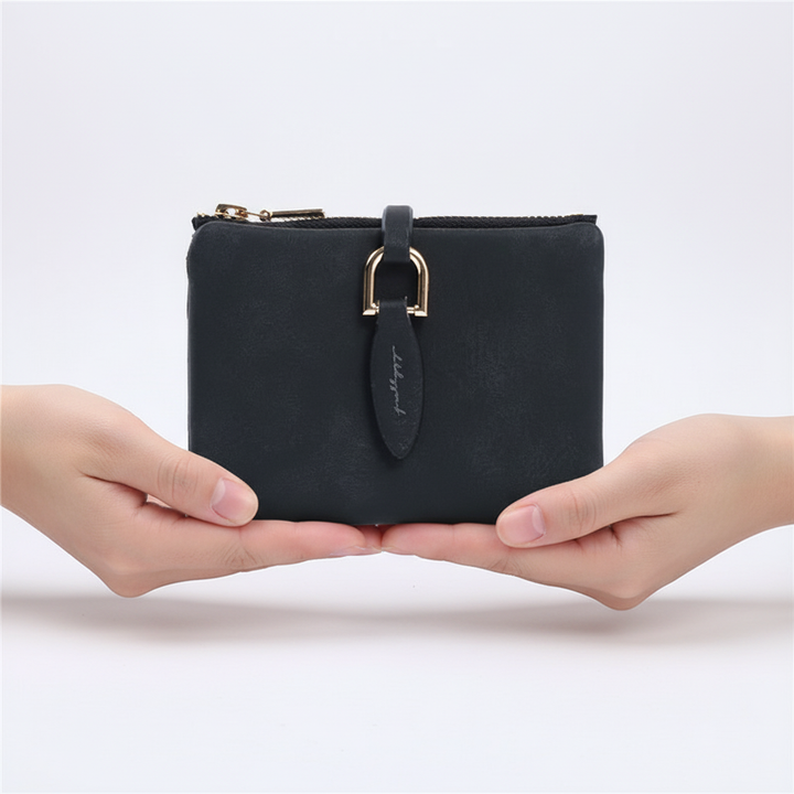 Luxe kunstleer damesportemonneetje, ideaal als cadeau, met een elegant en functioneel design.