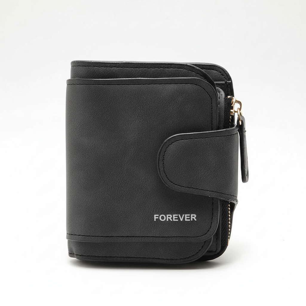 PocketStyle compacte dames portemonnee: elegante PU-leren kaarthouder en organiser voor vrouwen.